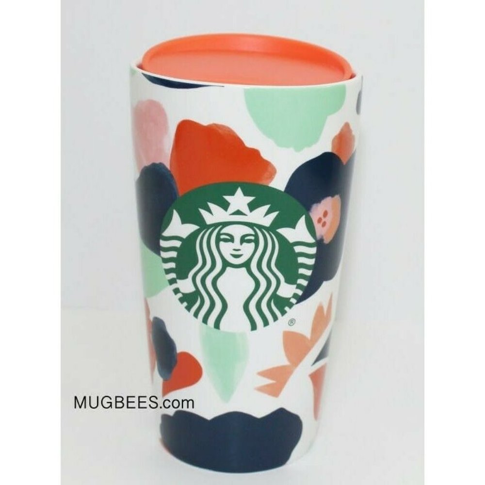 Starbucks Summer 2020 Floral Splashes Ceramic Tumbler